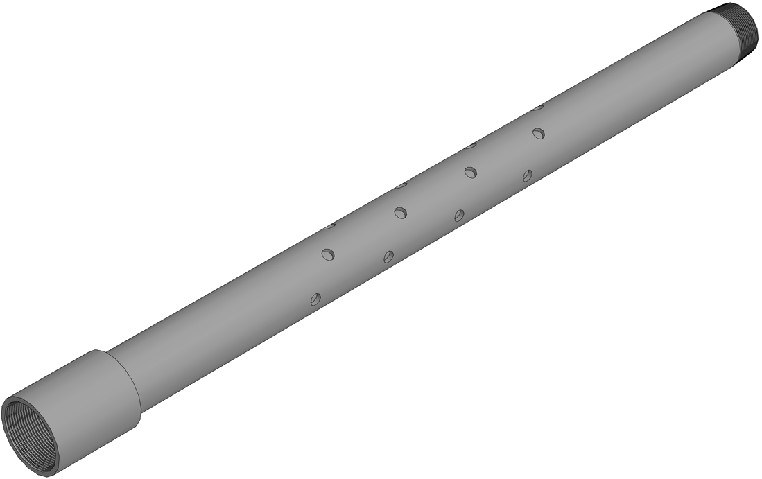 Перфорированная труба и труба с распределенной перфорацией (ФОК1)
